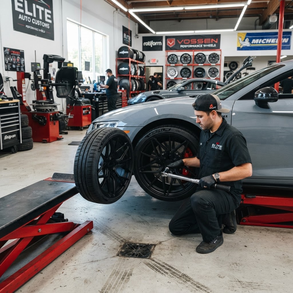 Wheel and tire build 2 Houston