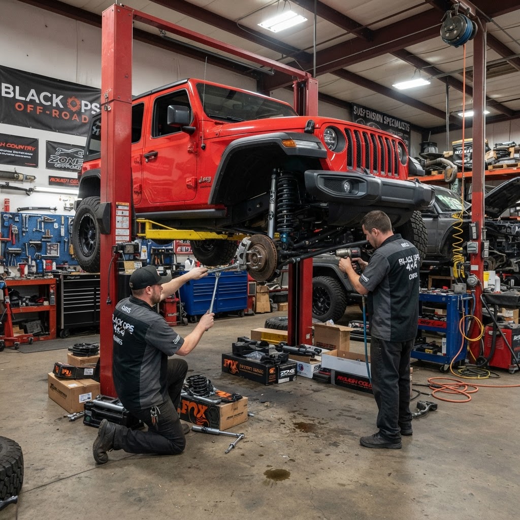 Lifted truck off-road Houston