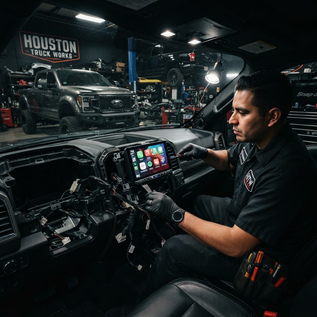 Modernize Your Rig: Why Professional Apple CarPlay Installation is the Ultimate Houston Truck Upgrade