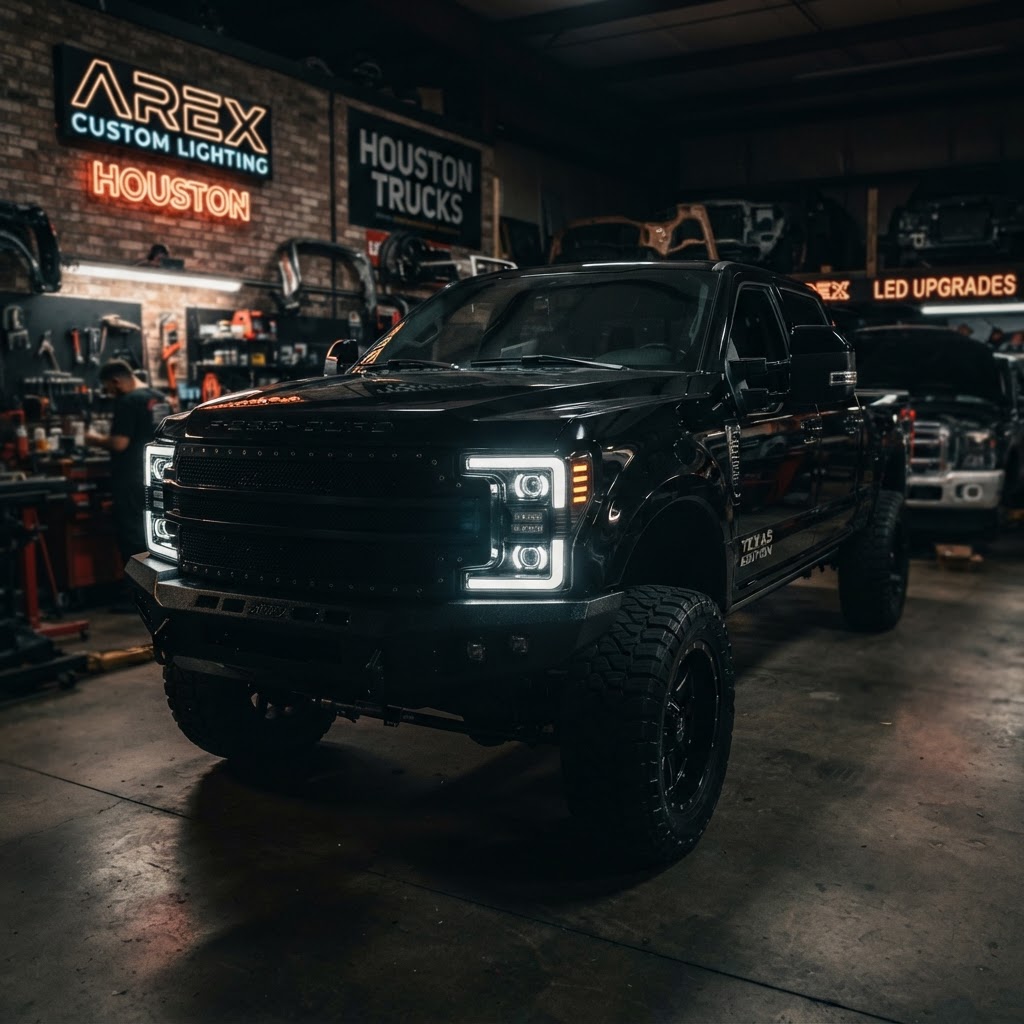 Light Up the Night: Why Arex Headlights and LED Upgrades are the Ultimate Houston Truck Mod