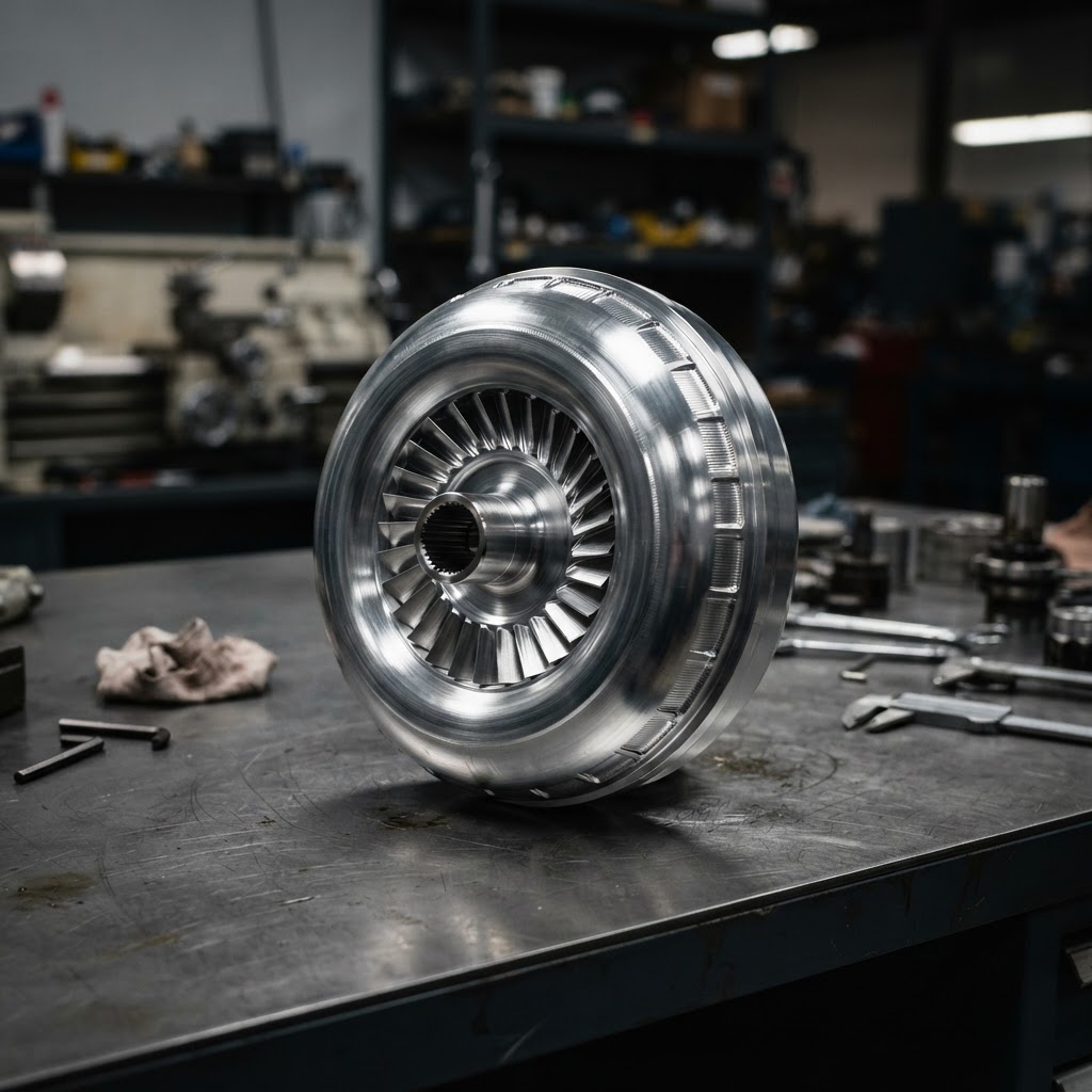 Close-up of a high-performance torque converter