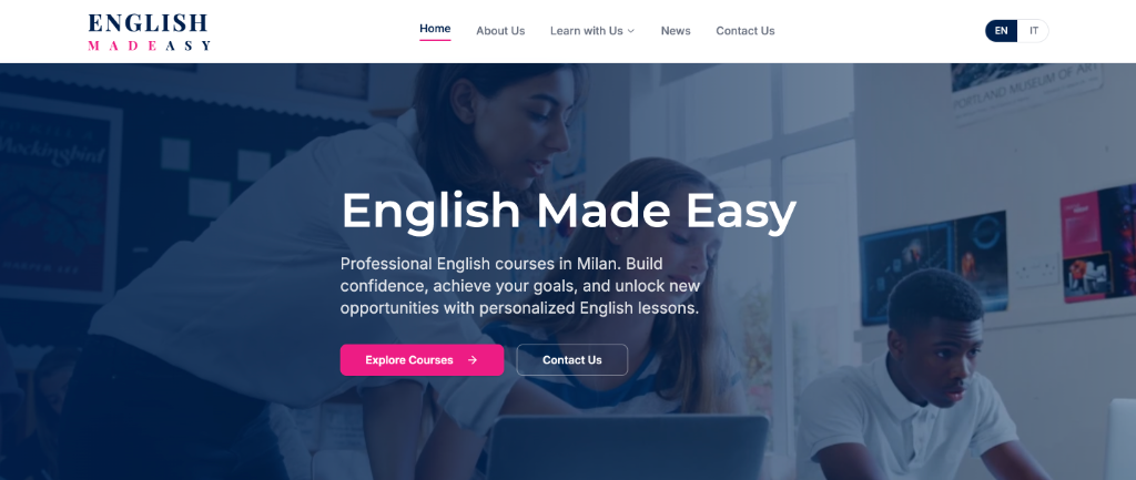English Made Easy website preview