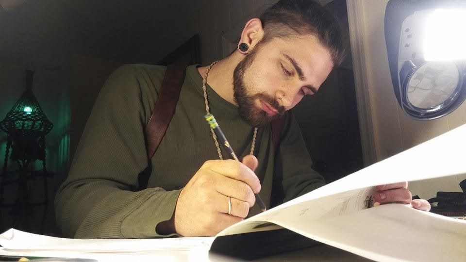In the studio