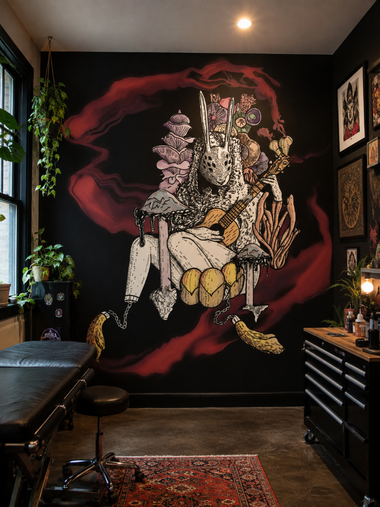 Luck's Last Leg mural