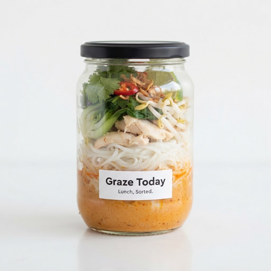Singapore Laksa Chicken Noodle Jar