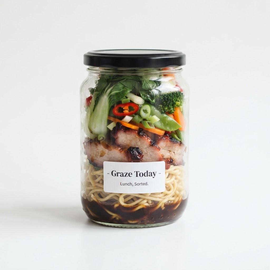 Char Siu Pork Noodle Jar