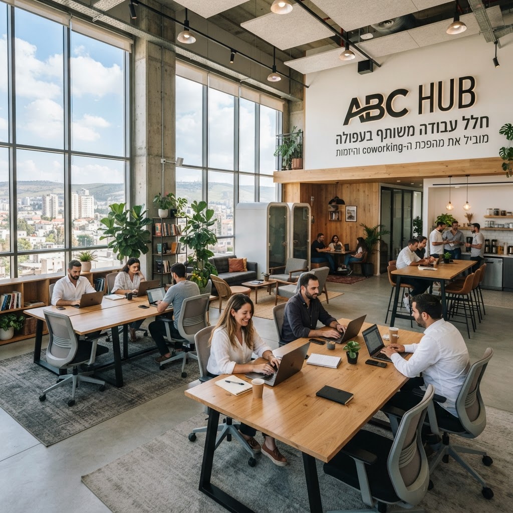חלל עבודה משותף בעפולה – ABC HUB מוביל את מהפכת ה-coworking והיזמות