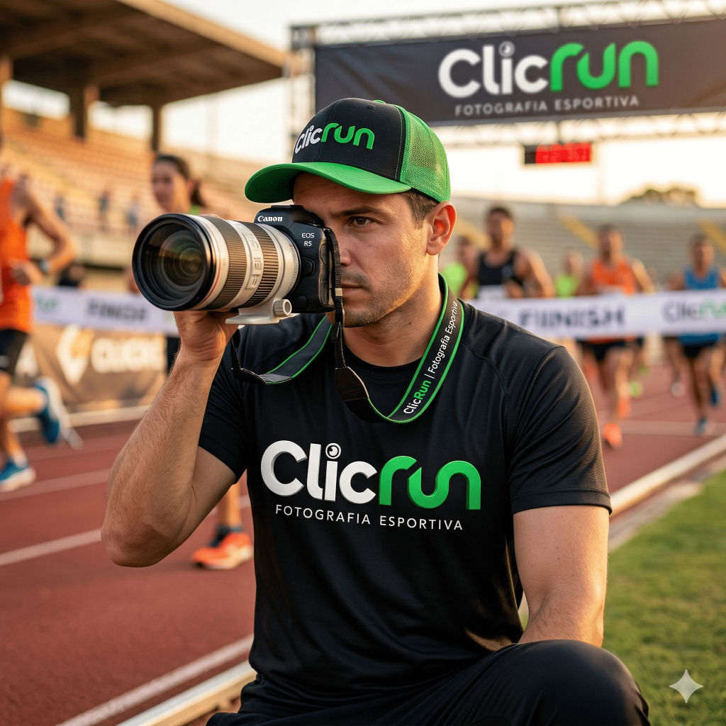 Fotógrafo ClicRun em ação