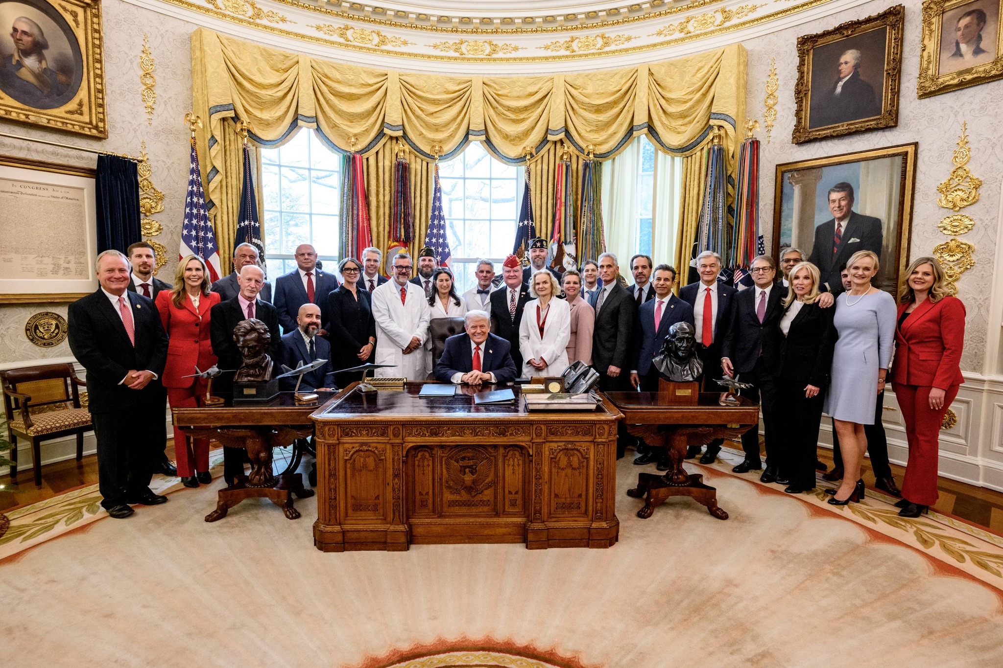 Executive order signing in the Oval Office affecting a regulated industry