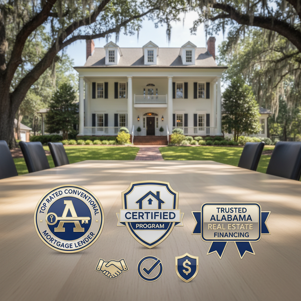 Top-rated conventional mortgage lenders for Alabama purchase