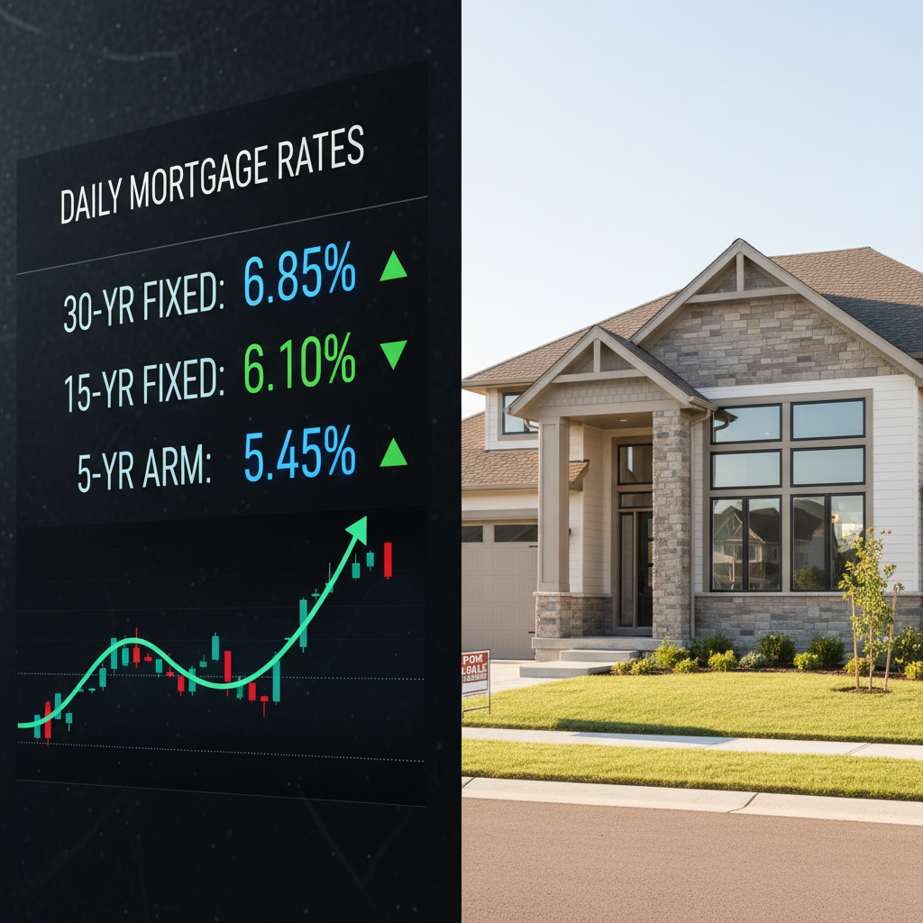 Daily mortgage rate updates for Illinois home transactions