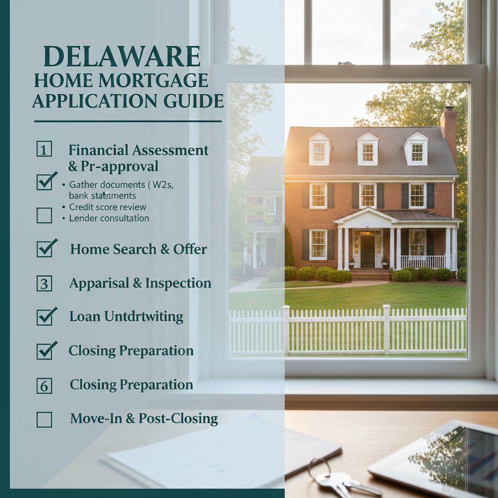 Step-by-step Delaware home purchase mortgage application guide