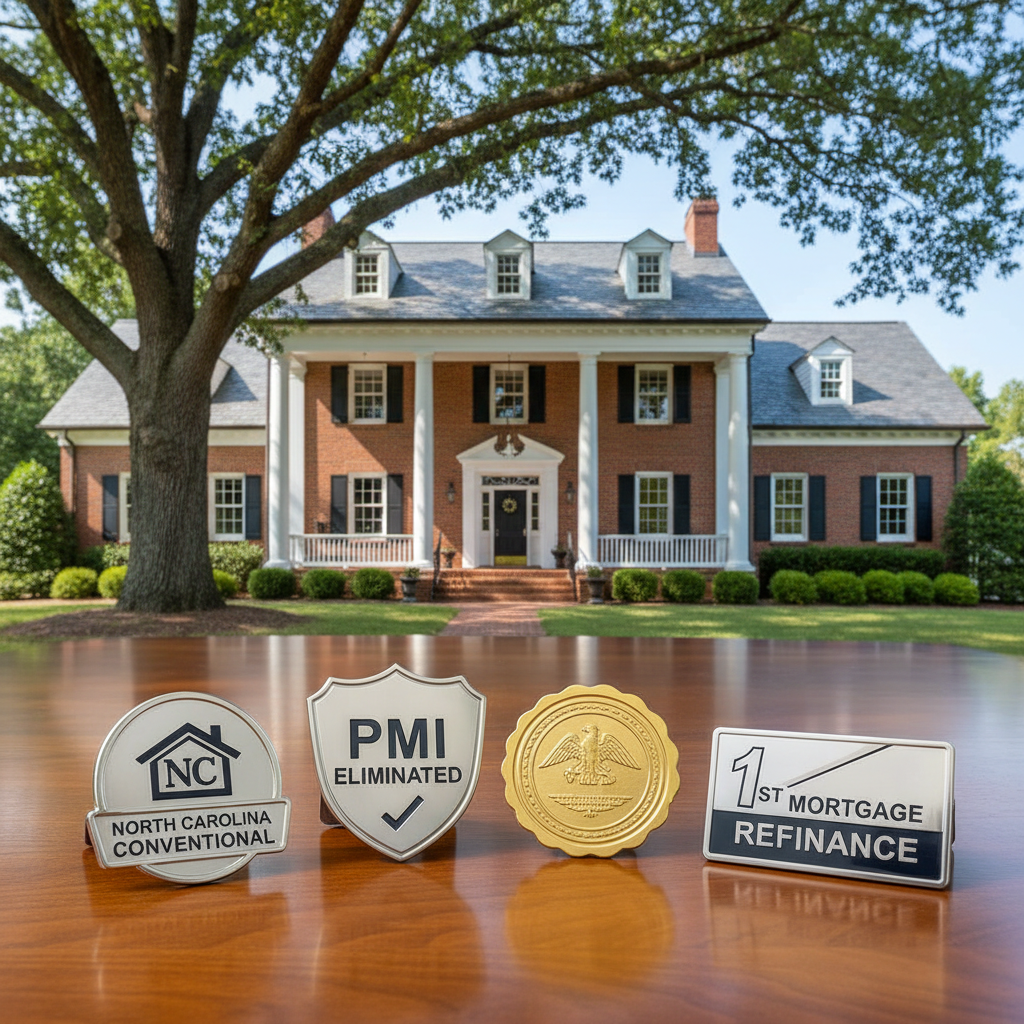 Eliminating PMI with a North Carolina conventional 1st mortgage refinance