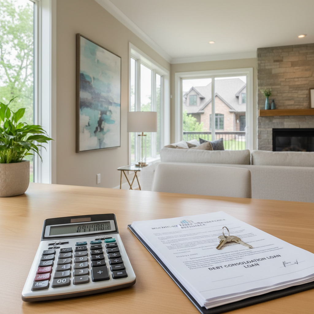 Consolidating High-Interest Debt with a 1st Mortgage Refinance in Michigan