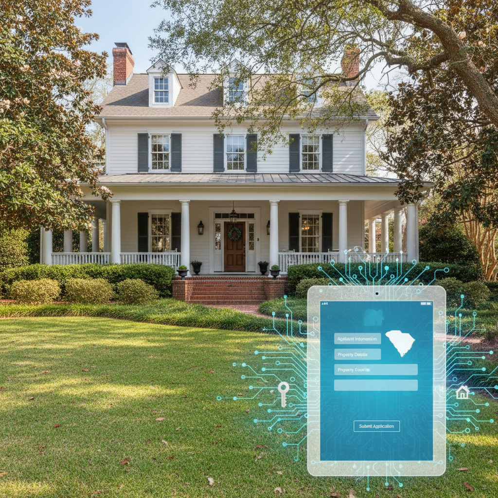 Electronic mortgage application for South Carolina home buying