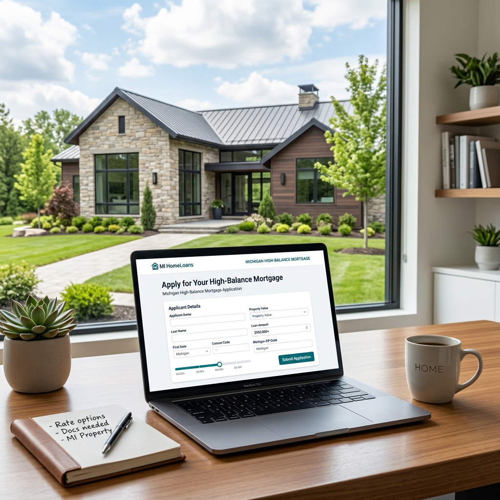 Online Application for High-Balance Mortgages in Michigan