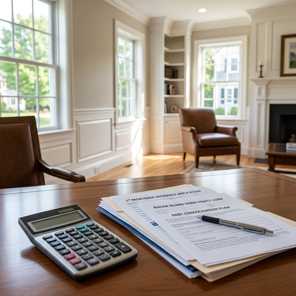 Consolidating High-Interest Debt through a Licensed Rhode Island 1st Mortgage Refinance