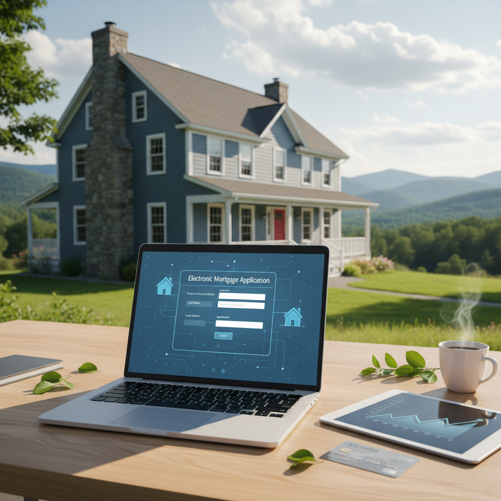 Electronic mortgage application for Vermont home buying