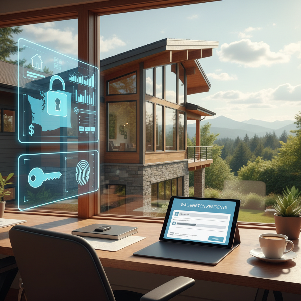 Secure digital mortgage application portal for Washington residents