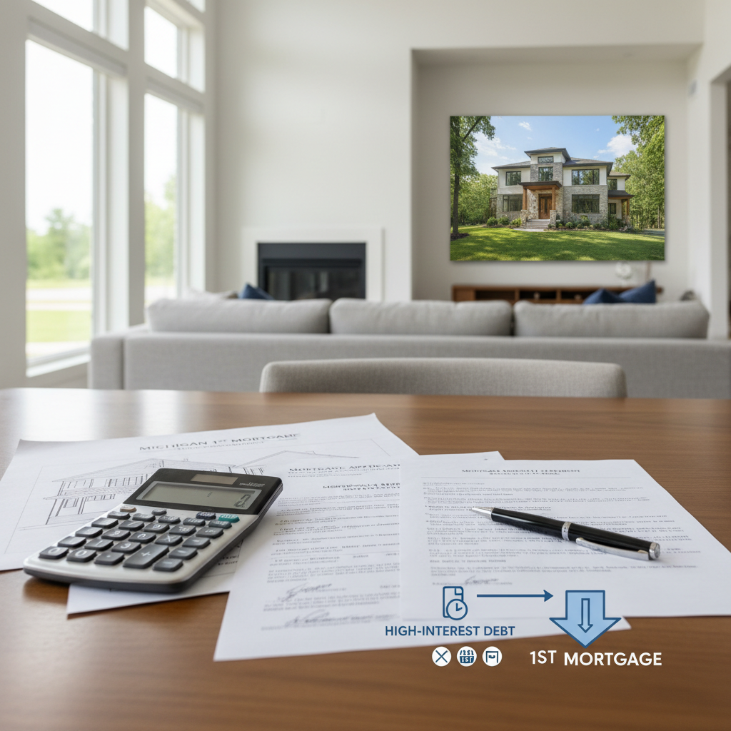 Consolidating High-Interest Debt with a Michigan Mortgage Refinance for Qualified Borrowers