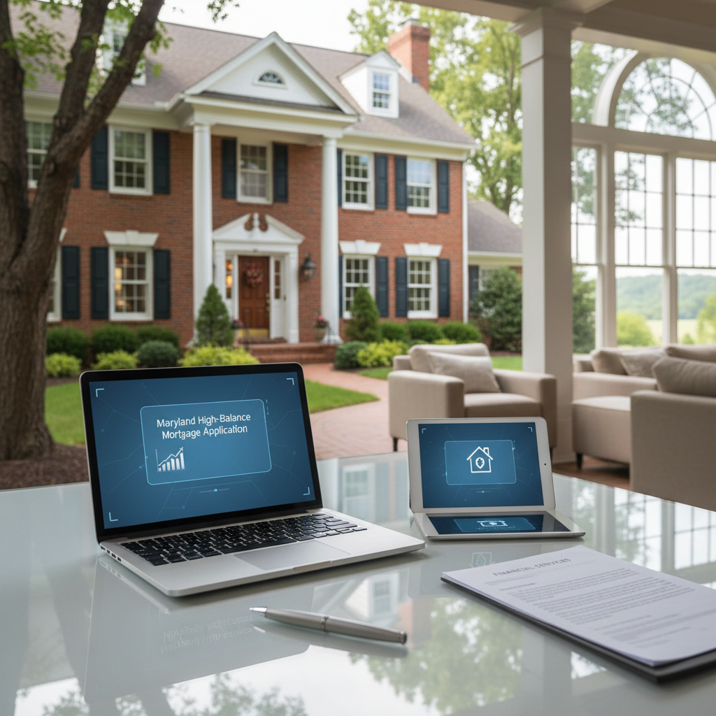 Online application for Maryland high-balance mortgages