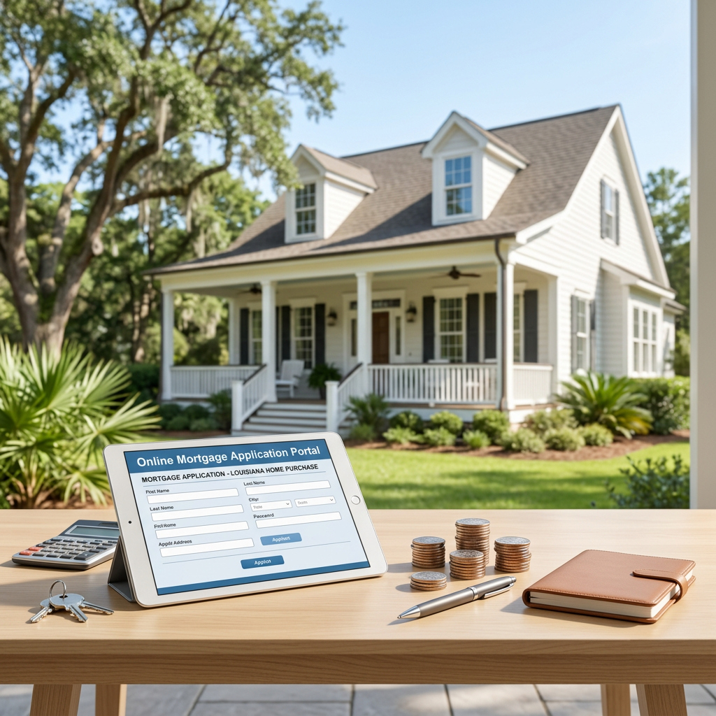 Online Mortgage Application for Home Purchases in Louisiana