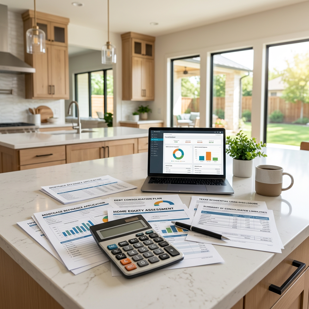 Consolidating High-Interest Debt with a Mortgage Refinance in Texas