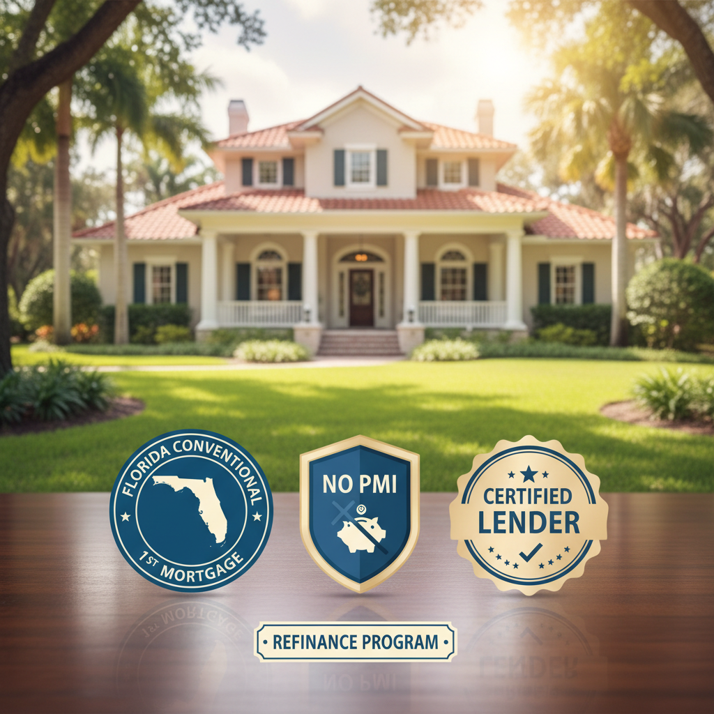 Eliminating PMI with a Florida conventional 1st mortgage refinance
