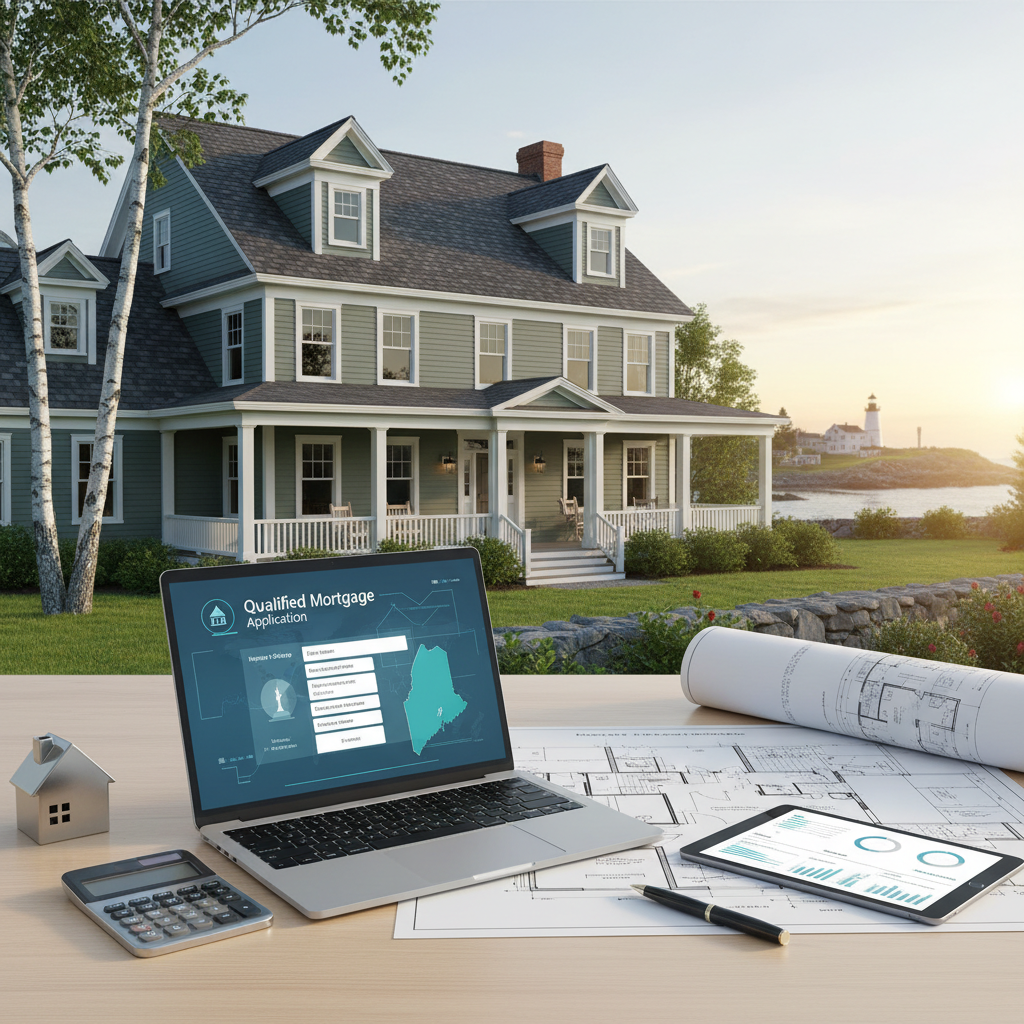 Qualified mortgage application for Maine residential property