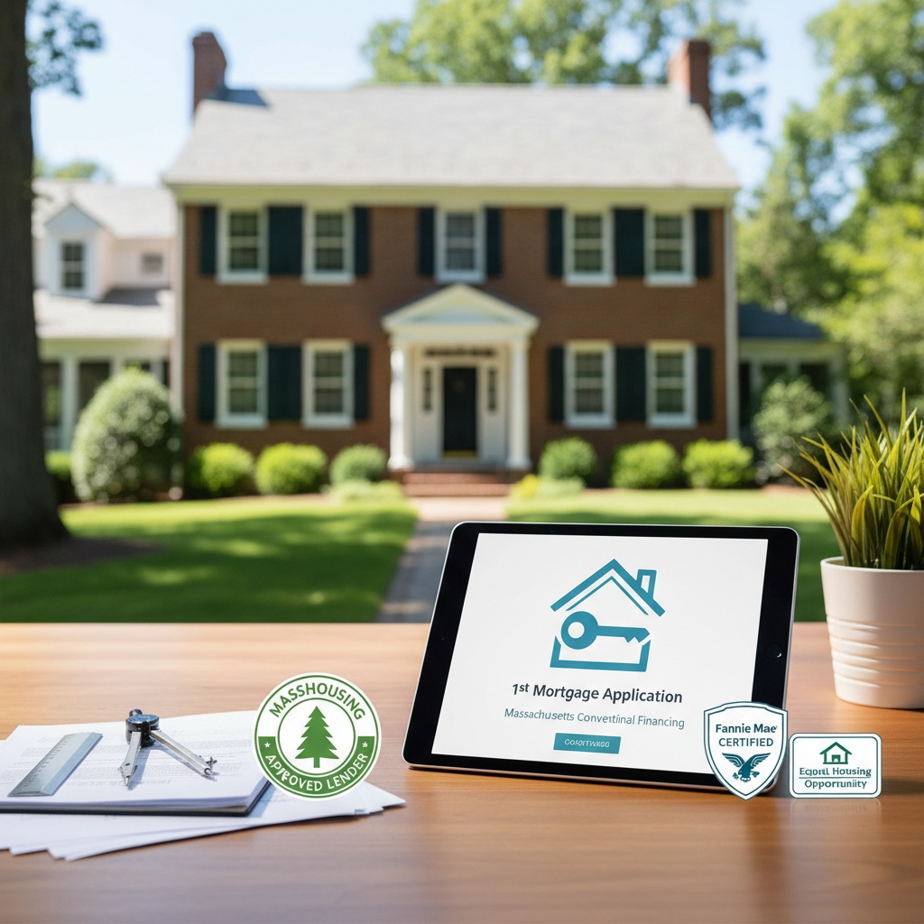 1st mortgage application for Massachusetts conventional financing