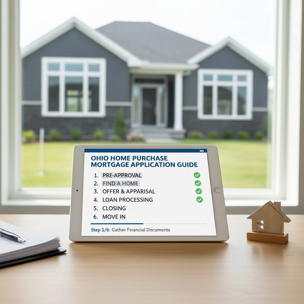 Step-by-step Ohio home purchase mortgage application guide
