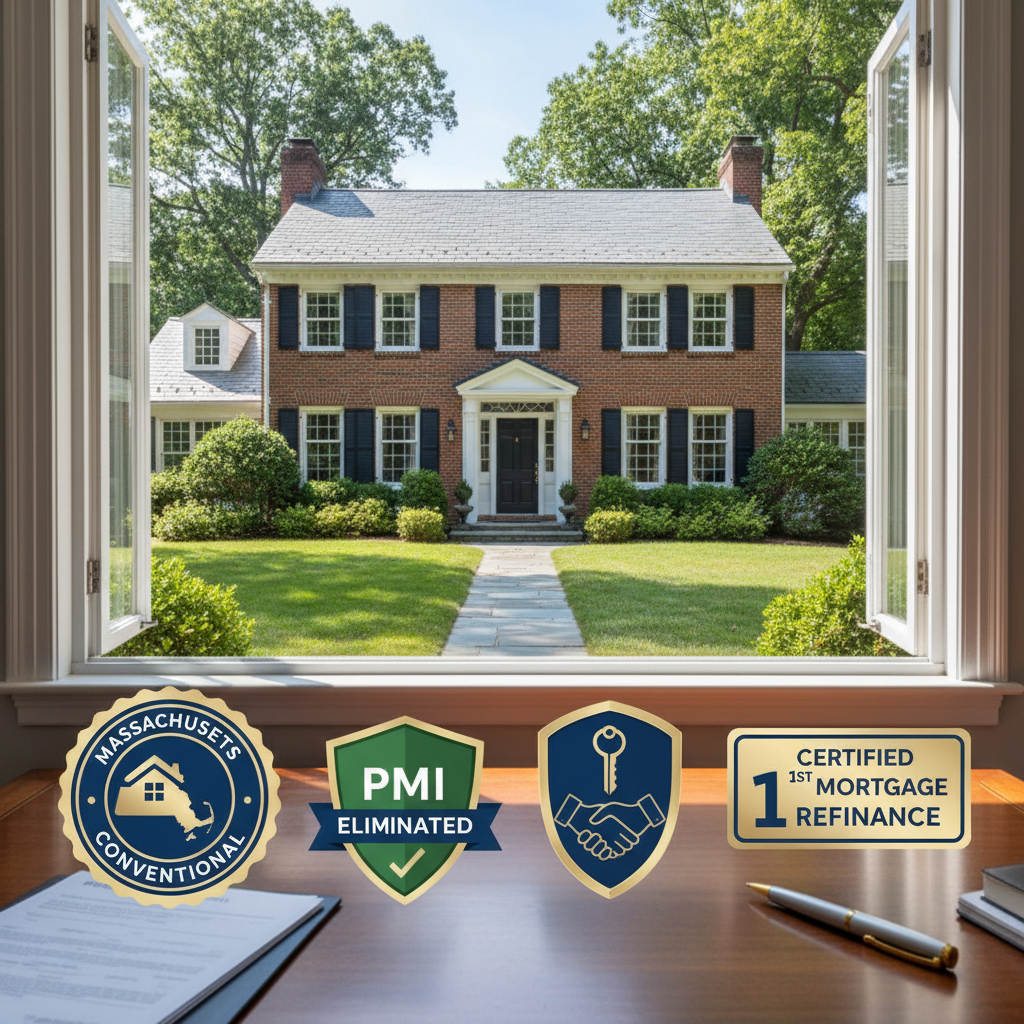 Eliminating PMI with a Massachusetts conventional 1st mortgage refinance