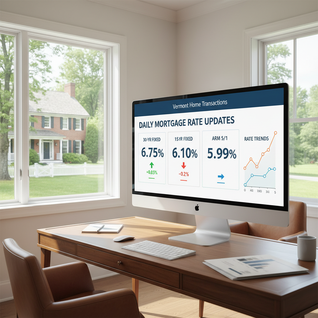Daily Mortgage Rate Updates for Vermont Homebuyers — Focused on Prime Borrowers