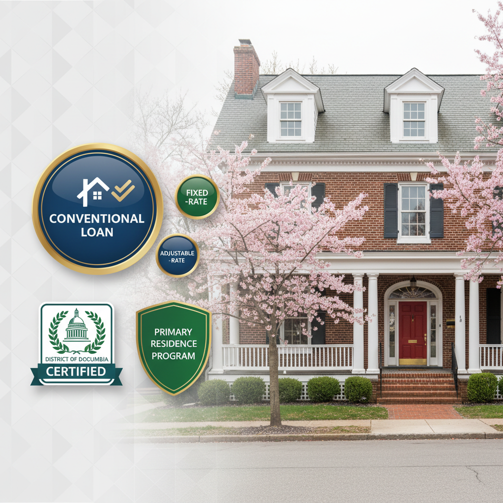 Conventional mortgage options for buying a primary home in District of Columbia