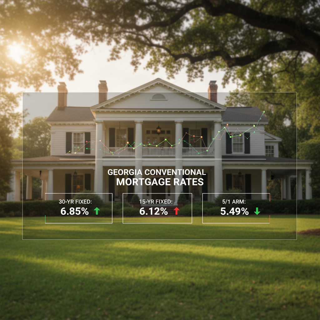 Current Georgia Conventional Mortgage Rates for Prime Borrowers