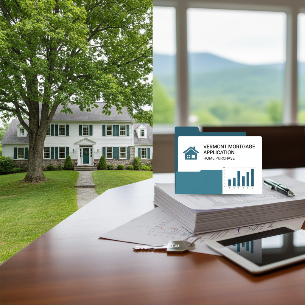 Vermont mortgage application for home purchase
