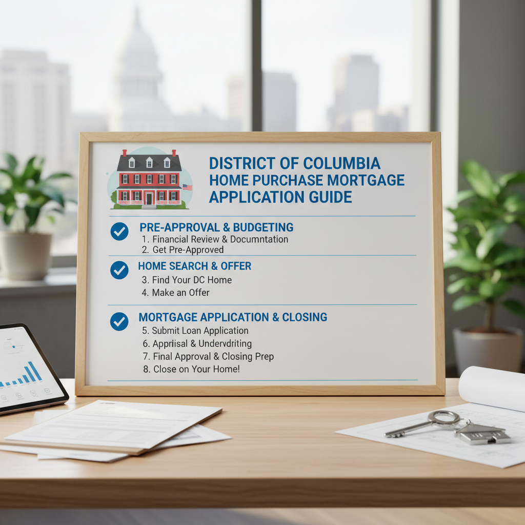 Step-by-step District of Columbia home purchase mortgage application guide