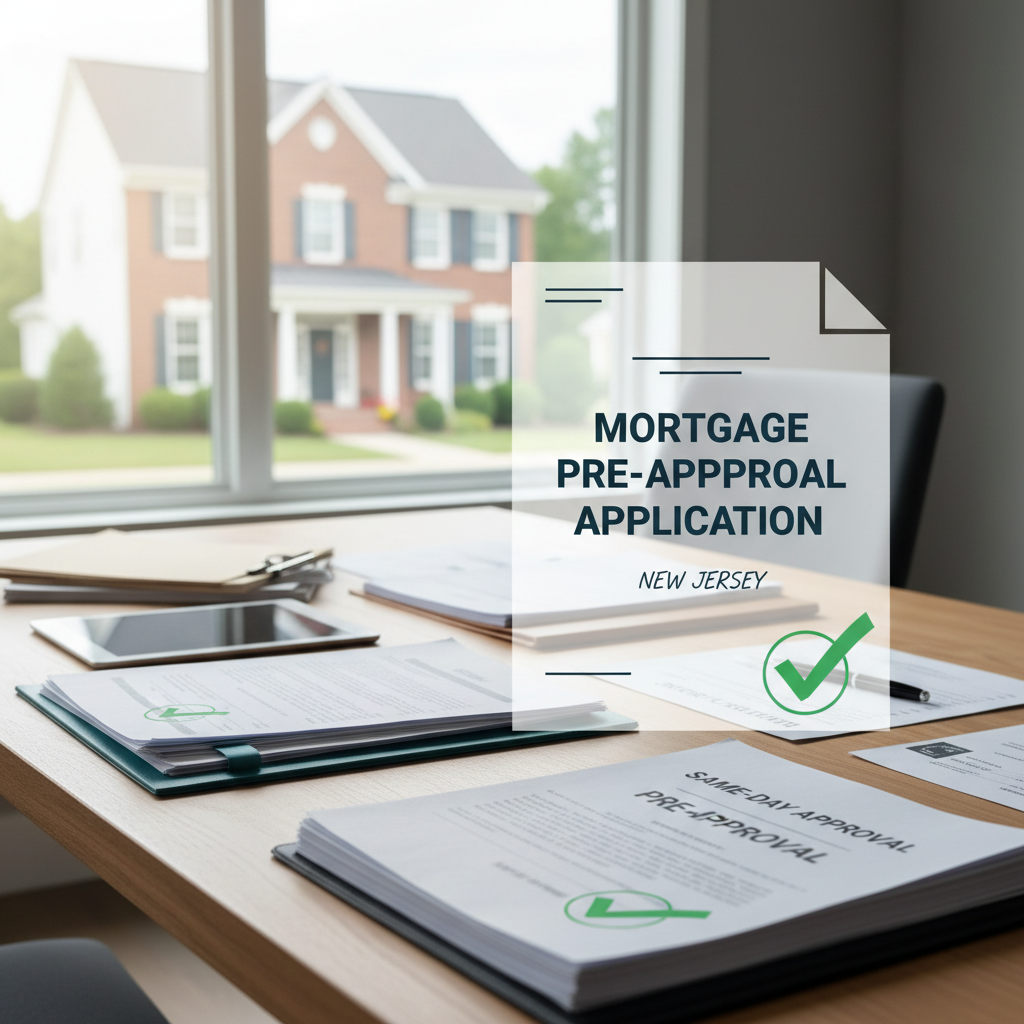 Same-day mortgage pre-approval application New Jersey