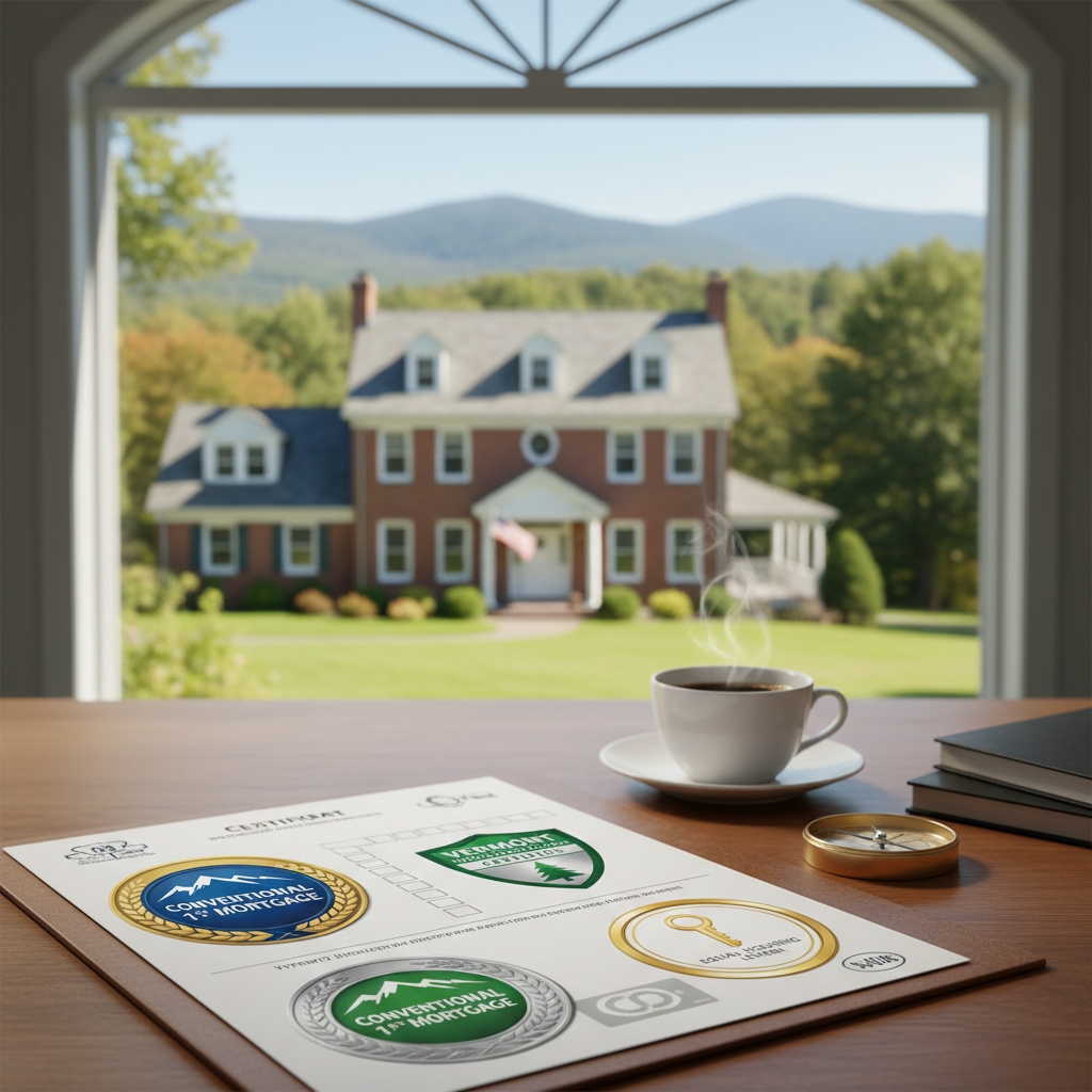 Applying for a conventional 1st mortgage in Vermont
