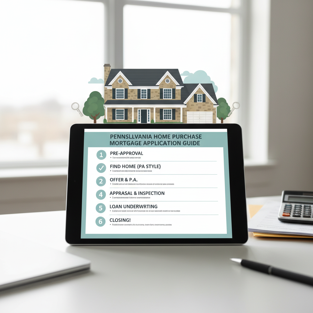 Step-by-step Pennsylvania home purchase mortgage application guide