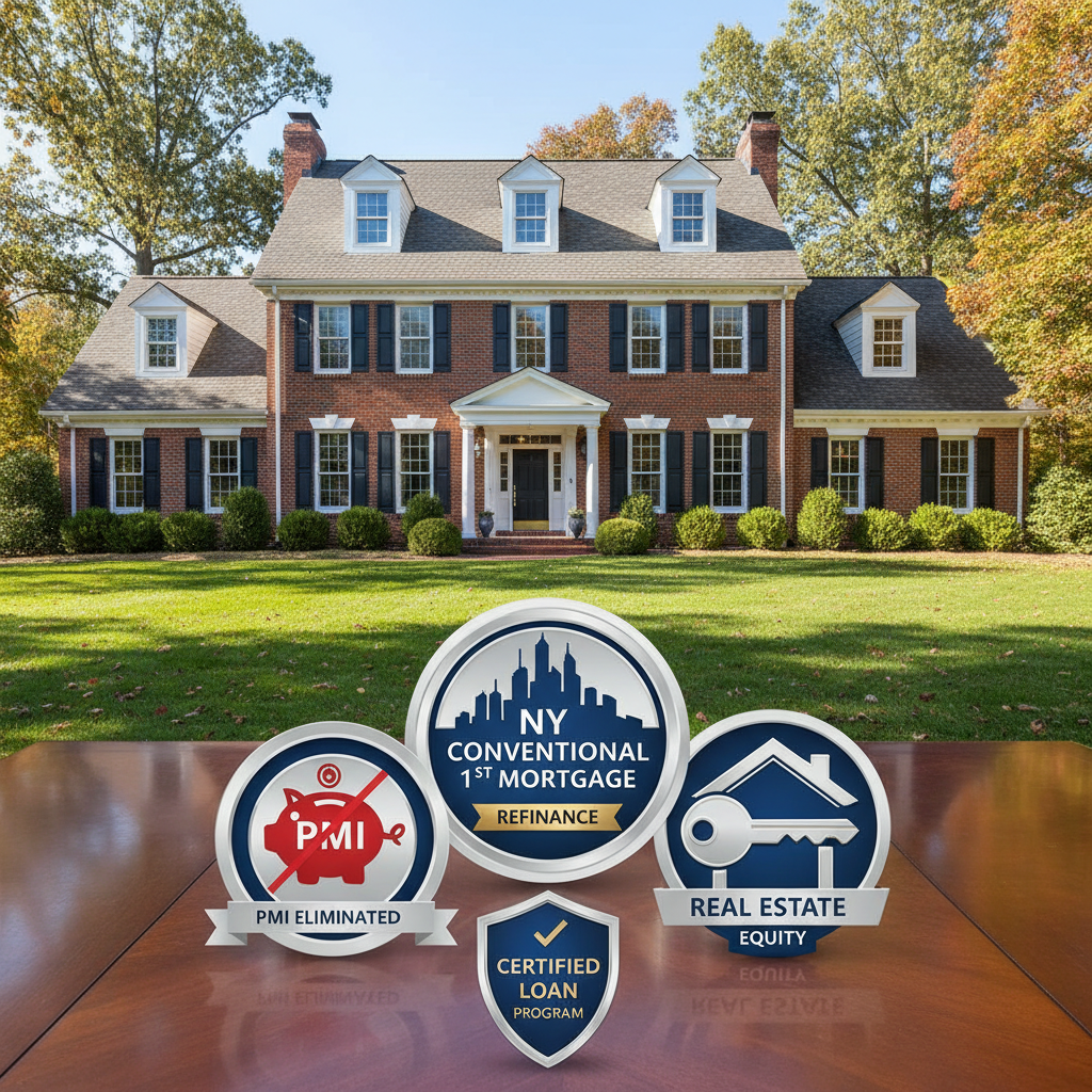 Eliminating PMI with a New York conventional 1st mortgage refinance