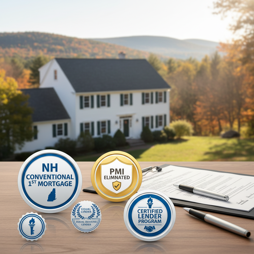 Eliminating PMI with a New Hampshire conventional 1st mortgage refinance