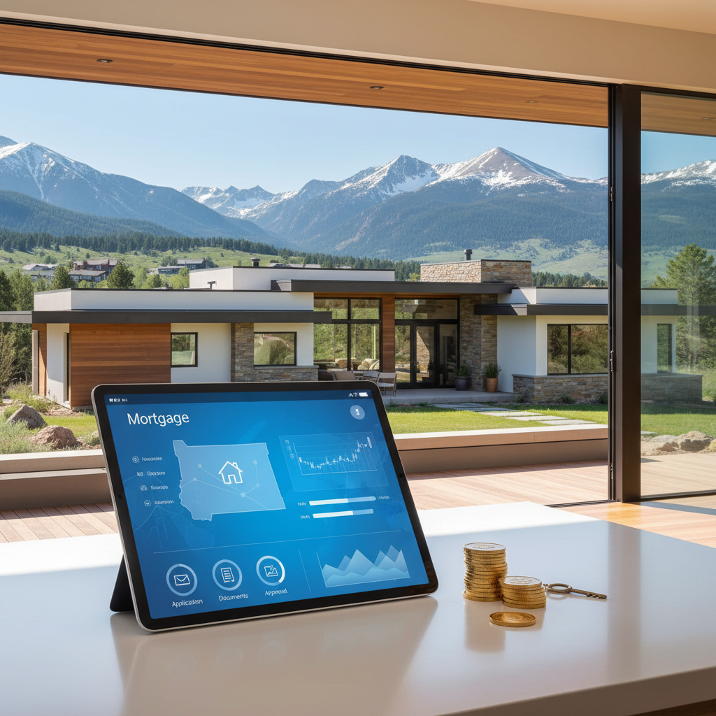 Electronic mortgage application for Colorado home buying