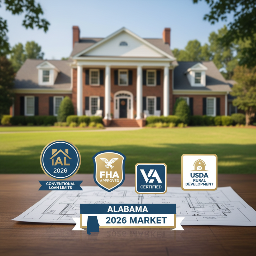 Conventional loan limits for Alabama 2026 market