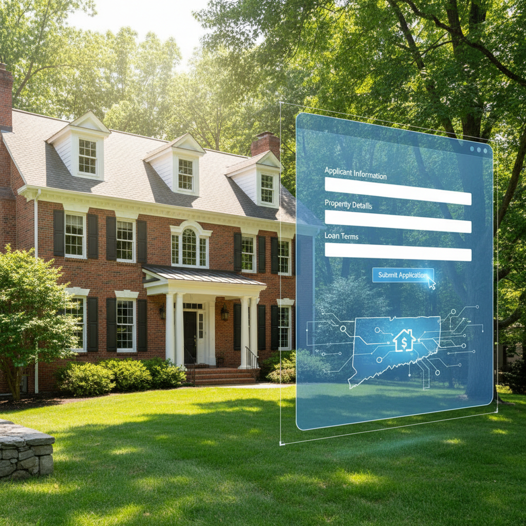 Electronic mortgage application for Connecticut home buying
