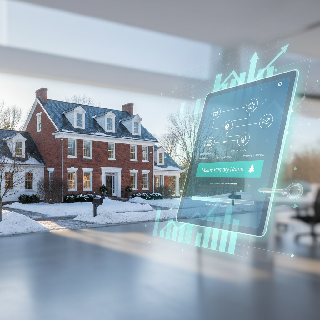 Digital mortgage application for Maine primary homes