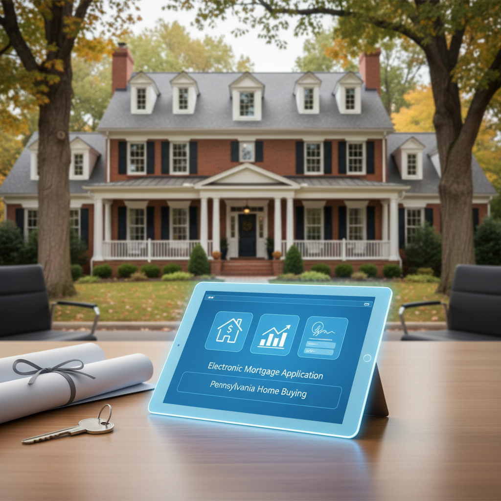 Electronic mortgage application for Pennsylvania home buying
