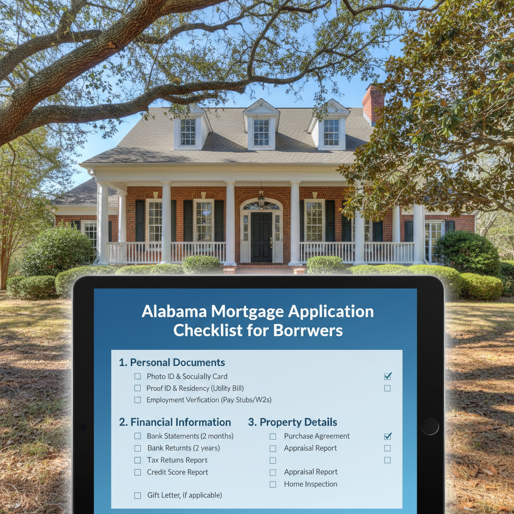 Alabama Mortgage Application Checklist: A Guide for Homebuyers