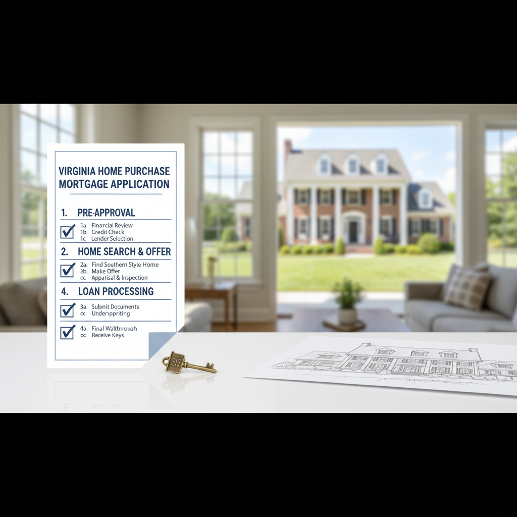Step-by-step Virginia home purchase mortgage application guide