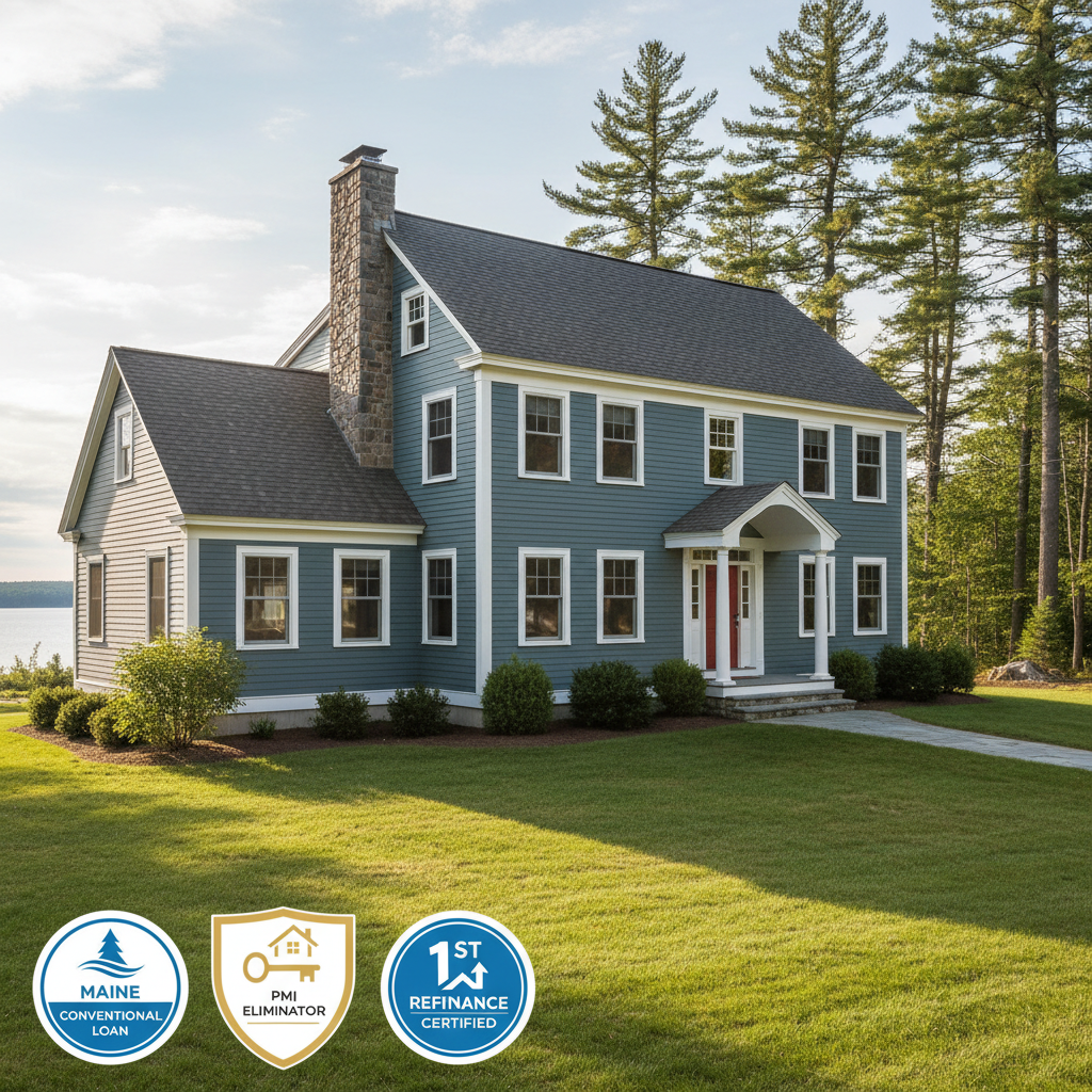 Eliminating PMI with a Maine conventional 1st mortgage refinance